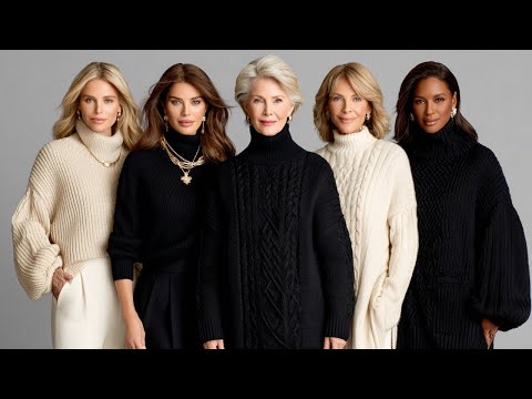 Winter Fashion 40+ | Ralph Lauren Jet Black & Cream Cashmere Collection 2025/26