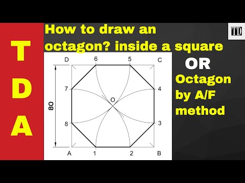 How To Draw An Octagon Inside A Square - Using The Given Distance Across The Flats!