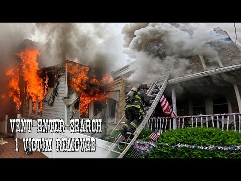 VES Locates One Victim | Fire on Two Floors - Marcus Hook, PA