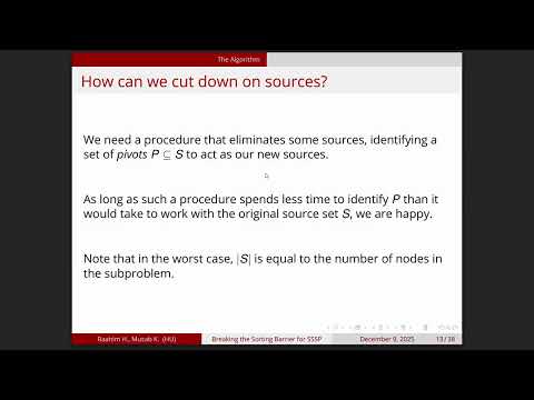 Breaking the Sorting Barrier for Directed Single-Source Shortest Paths | Presentation