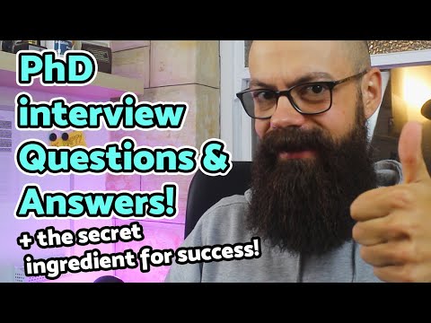 PhD interview questions and answers - the model answers and secret ingredient!
