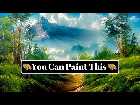 A Mountain Landscape That You Can Paint 🎨 | Oil | Paintings By Justin