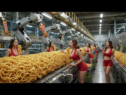 How It's Made: From Wheat Flour to Finished Instant Noodle Packs (Process)