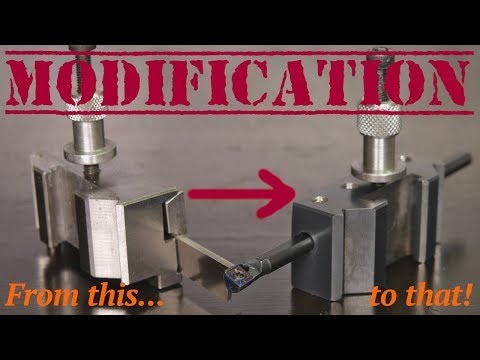 Modifying  a Dixon quick change parting blade holder