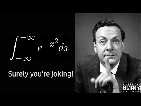 A crazy approach to the gaussian integral using Feynman's technique
