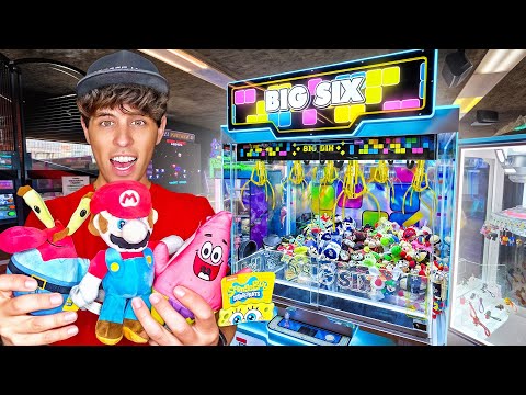 I Found The WEIRDEST Claw Machine Ever Made! (Couldn't Stop Winning)