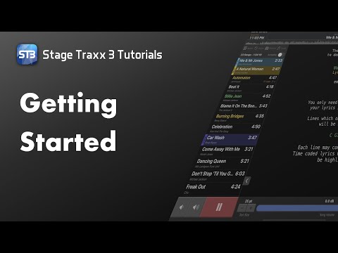Getting Started with Stage Traxx 3