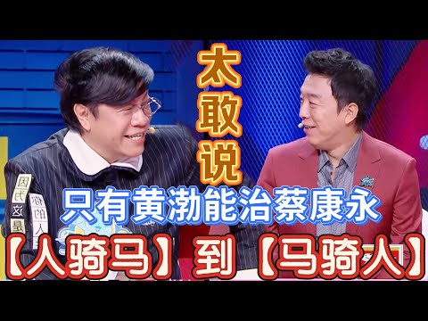 【奇葩说6】太敢说！只有黄渤能治台湾名嘴蔡康永，从金马奖到奇葩说【人骑马】还是【马骑人】再创金句！