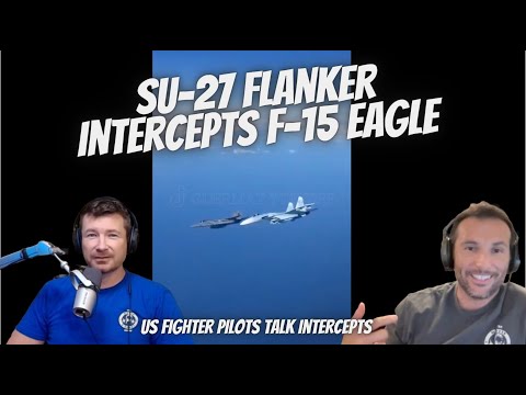 SU-27 Flanker Intercepts F-15 Eagle