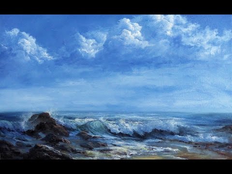 Storm Clouds & Crashing Wave | Oil Painting