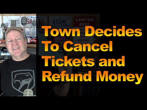 Town Decides to Cancel Tickets and Refund Money