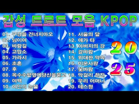 감성 트로트 모음 KPOP (TROT) PLAYLIST ☘️ ( 꽃길.상사화.여인의 눈물.회룡포.바람길...) #Kpop