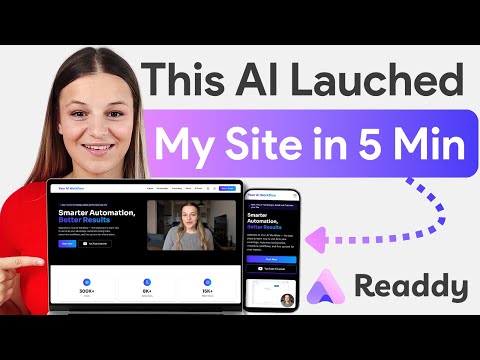 This AI tool will Design, Build & Publish your Website in Seconds ⚡️ (Readdy AI Review & Tutorial)