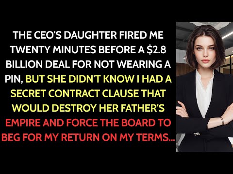 CEO's Daughter Fired Me on Signing Day - I Was About to Close a $2.8 Billion Deal