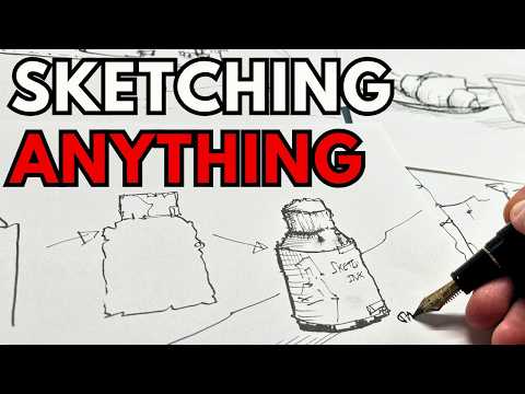 How to Draw Anything - From Simple to Complex (Urban Sketching for Beginners)