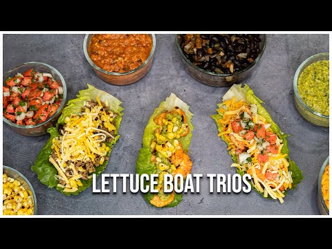 Low-Carb Lettuce Boat Trio: Chicken, Shrimp & Sirloin