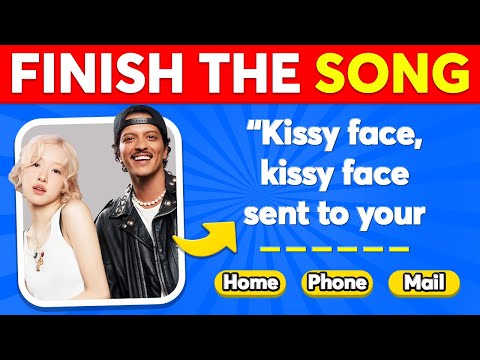 Finish The Song Challenge ❤️ 2020-2024 Most Popular Songs | Music Quiz