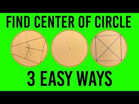 Find the Center of a Circle (3 EASY and QUICK Ways)