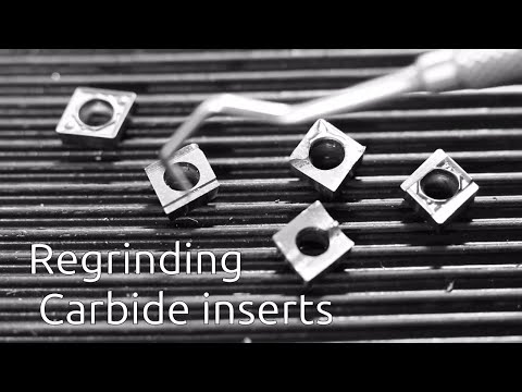 Regrinding carbide inserts