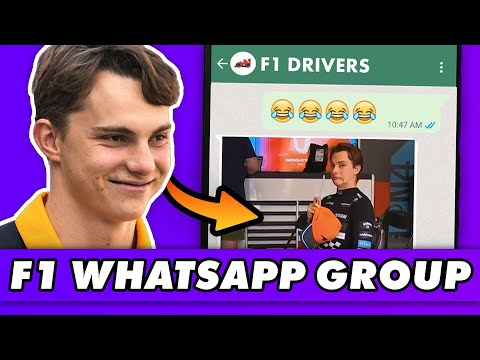 What the F1 Driver WhatsApp group is REALLY like…