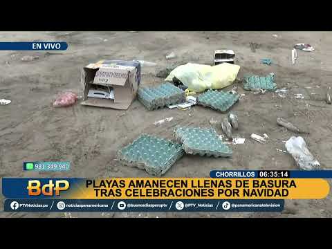Navidad 2025: playas de la Costa Verde amanecen llenas de basura tras celebraciones