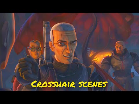 All clone trooper Crosshair scenes - The Clone Wars, The Bad Batch
