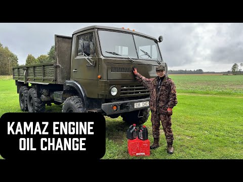 KAMAZ 6x6 Engine Oil Change – Soviet Truck Gets a Fresh Start!