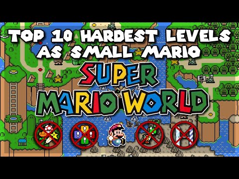 TOP 10 Hardest Levels As Small Mario in Super Mario World | Super Nintendo [Original SNES Capture]