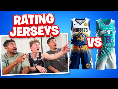 I made 64 CUSTOM NBA JERSEYS and Had my Friends RANK Them!