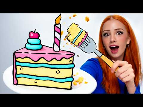 I Tried Baking CARTOON Cakes 🎂