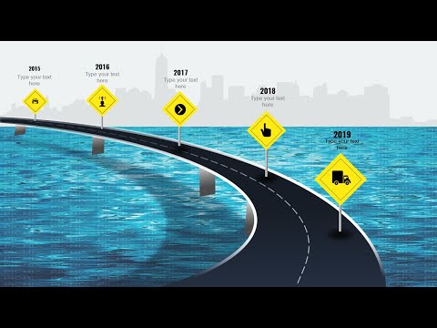 5 Step Roadmap concept Template in PowerPoint