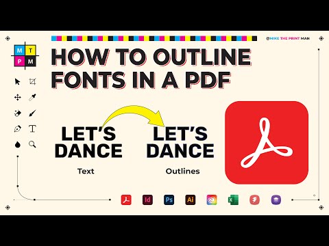 How to Outline Fonts in a PDF in Acrobat Pro