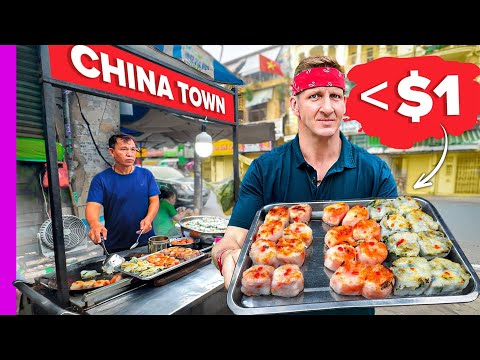 ¡Comida callejera por 1 dólar en el barrio chino! (Vietnam)