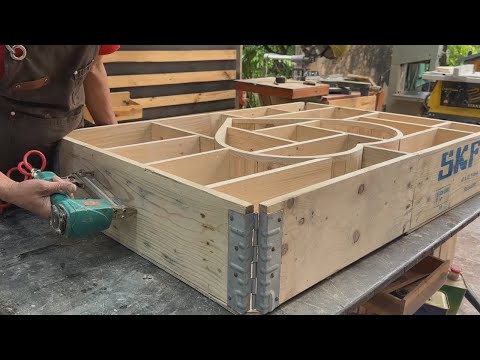 Practical And Useful Ideas From Reusing Wood // Efficient Bookshelf Design From Pallet Wood