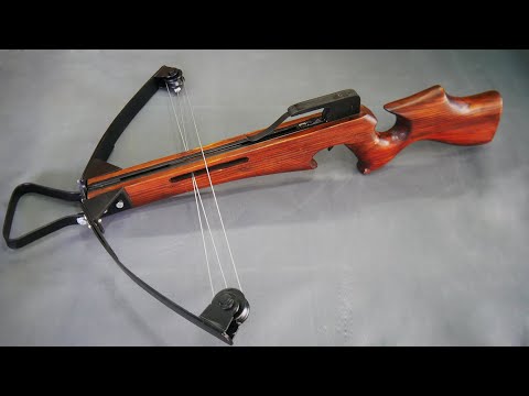 Forging crossbows from truck tweezers - A unique combination of steel and wood