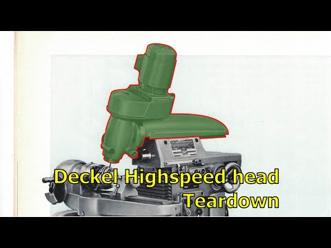Deckel Highspeed Head Teardown