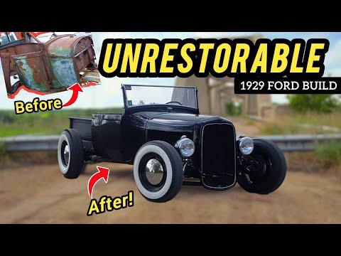 How I Built a Hot Rod out of Garbage. 1929 Ford Full Build Start to Finish