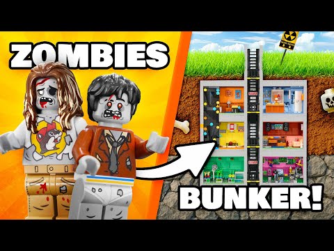 I Built the ULTIMATE ZOMBIE BUNKER in LEGO!
