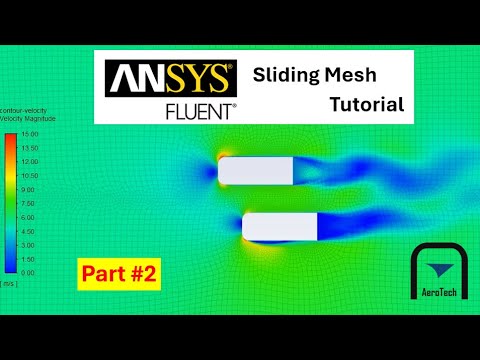 [ANSYS Fluent Tutorial] Sliding mesh Part 2 | Overtaking process (ANSYS Fluent 2020R1)
