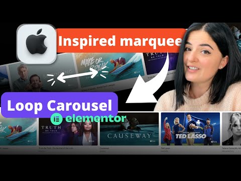 Apple-inspired infinite marquee with the LOOP CAROUSEL widget - Elementor container edition