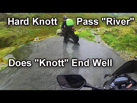 Hard Knott Pass, Wrynose Pass, The Langdales "WET" Kawasaki Z-H2, Honda CB1000R