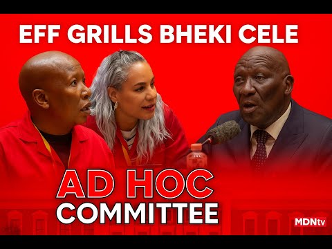EFF GRILLS BHEKI CELE | Explosive Cross-Examination at Ad Hoc Committee