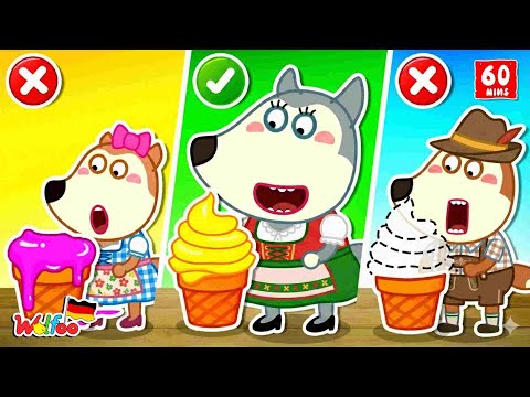 Wolfoo Geschichte 🐺 Detektiv Wolfoo 🕵️ Wo ist mein Eis hin?! 🍦Videos für Kinder