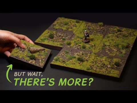 DnD Wilderness Terrain - Modular & Expandable. Plus EASY static grass!