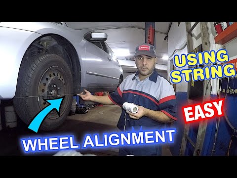 How to do wheel alignment using string Honda, Acura Toyota, Lexus , Kia, Hyundai any and all cars