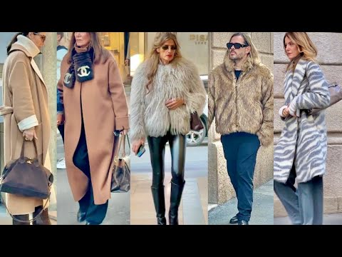 T+6 C❄️CASUAL WINTER OUTFITS 2026 🛍️JANUARY MILAN STREET FASHION. SHOPPING VLOG #vanityfair 