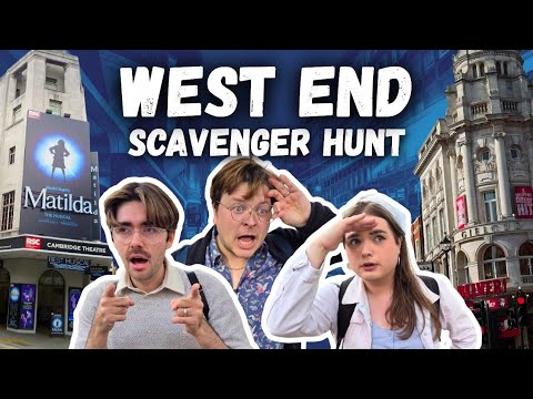 we did a West End SCAVENGER HUNT! | another theatre challenge with @AeronJamesand @EllieTalksTheatre