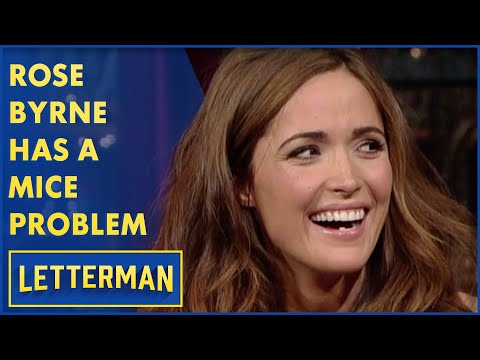 Rose Byrne Has A Problem With Mice (Or Is It Rats?) | Letterman