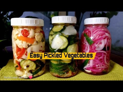 Pickled Vegetables // Easier than you Think ❤️