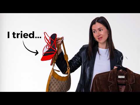 I Tried Thrifting My Dream Minimalist Wardrobe (this was hard)